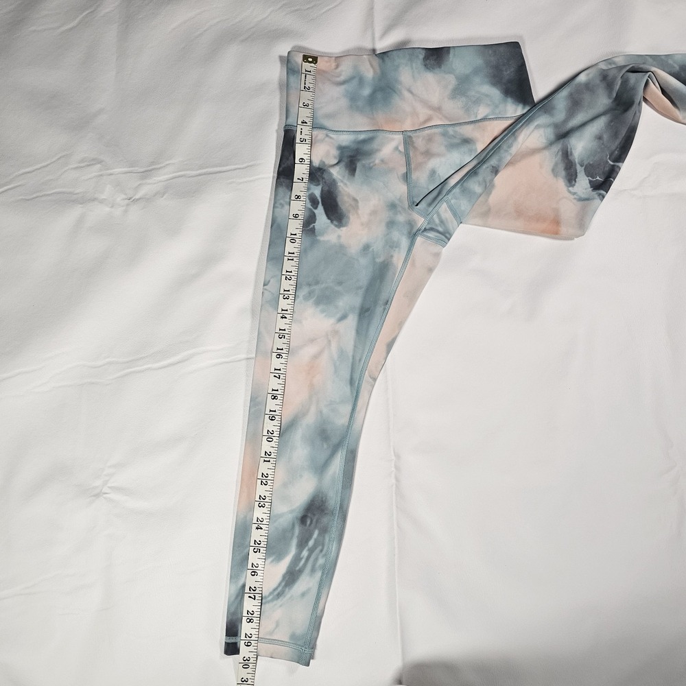 Athleta Elation Printed 7/8 Leggings Womens Small Blue Pink Yoga Pants - Picture 9 of 12